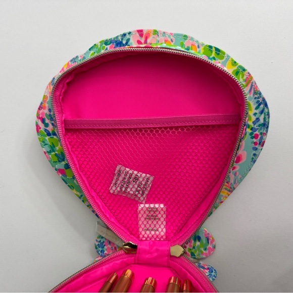 Lilly Pulitzer Pink and Green Tropical Makeup travel pouch - Picture 6 of 6